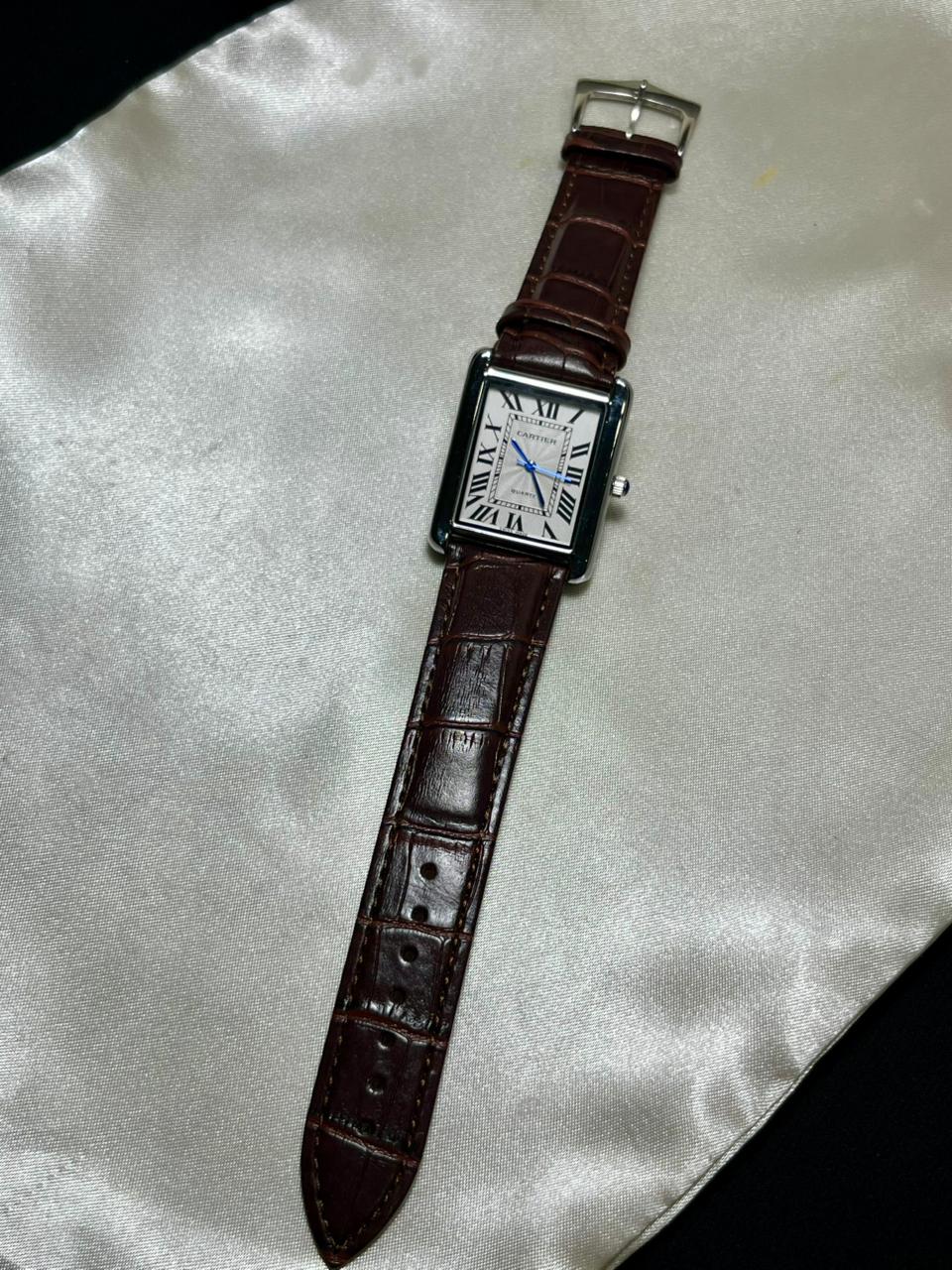 Tank Style Luxury Brown & Silver