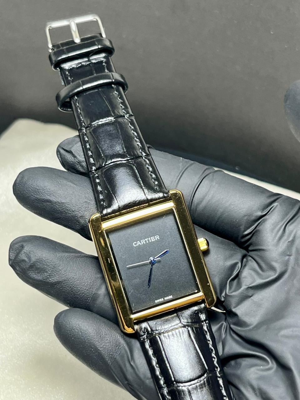 Cartier Tank Black & Gold